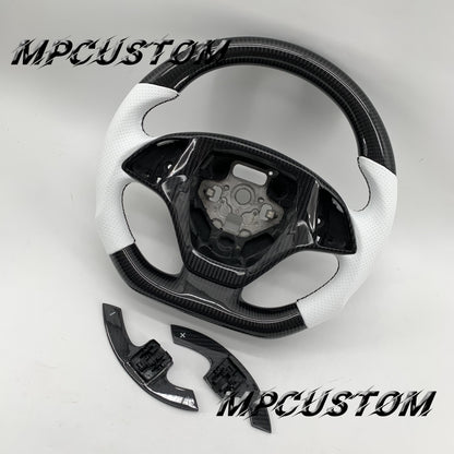 Mpcustom for Chevrolet Corvette C7 2014-2019 carbon fiber steering wheel white