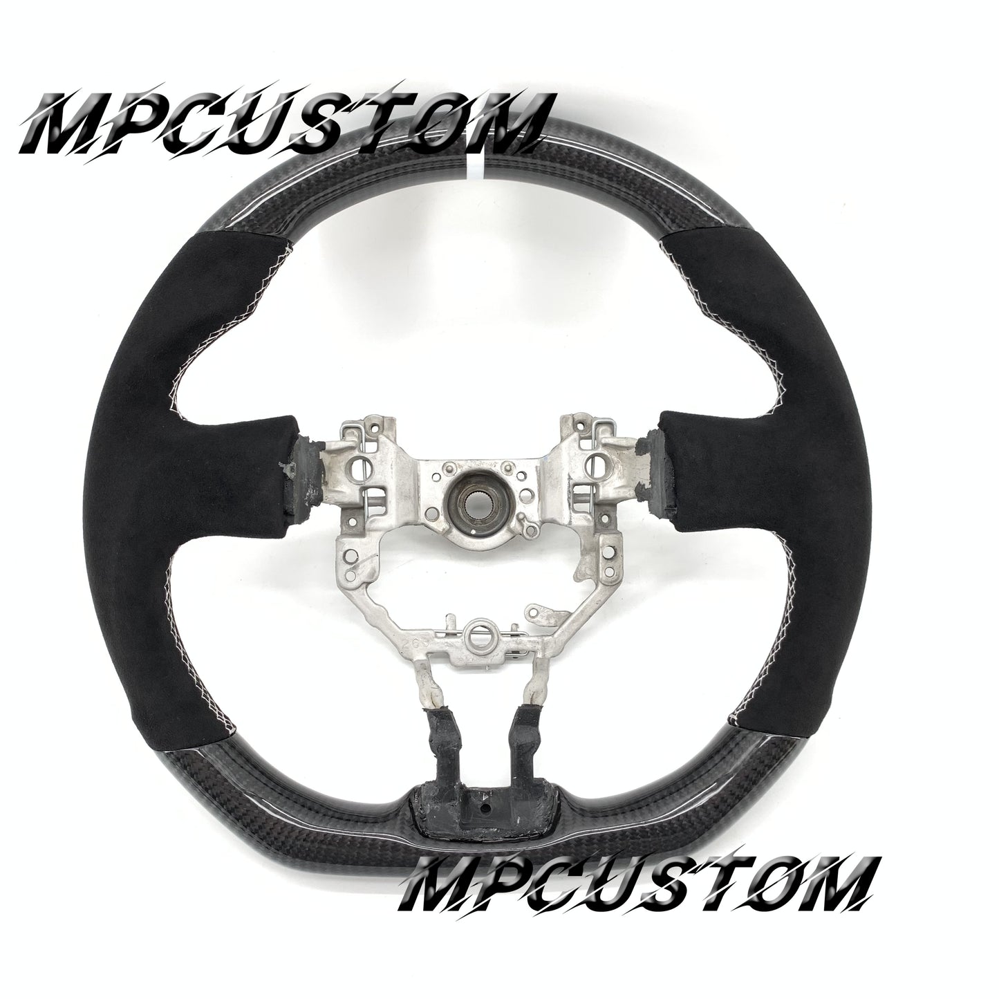 Mpcustom for Toyota 86 BRZ FRS 2013-2016 carbon fiber steering wheel white stripe line