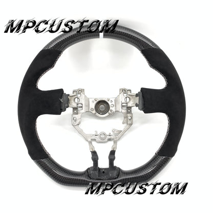 Mpcustom for Toyota 86 BRZ FRS 2013-2016 carbon fiber steering wheel white stripe line