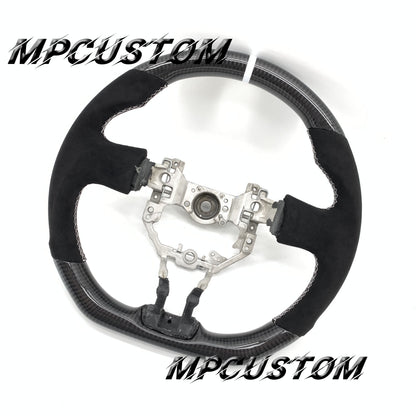 Mpcustom for Toyota 86 BRZ FRS 2013-2016 carbon fiber steering wheel white stitching