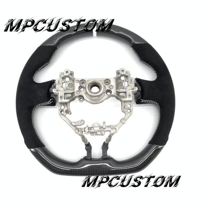 Mpcustom for Toyota 86 BRZ FRS 2013-2016 carbon fiber steering wheel white stripe line