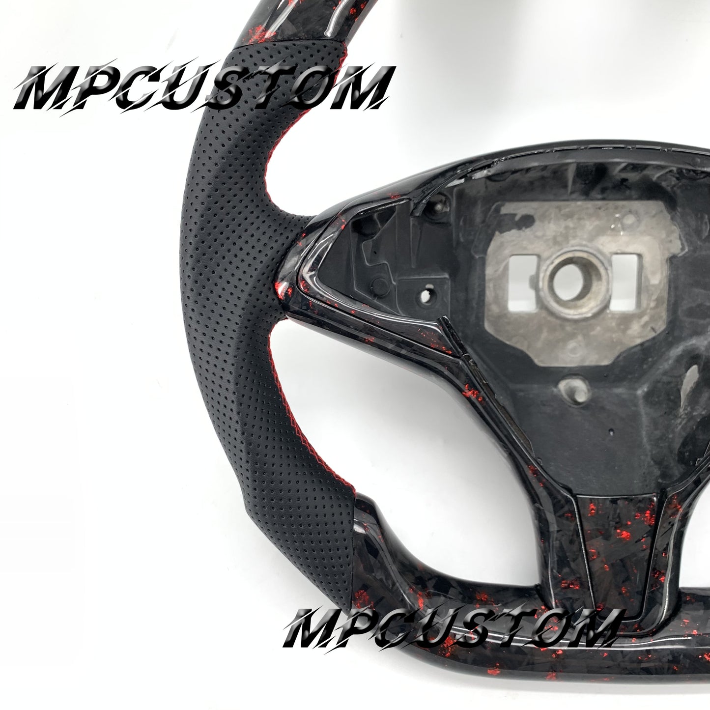 Mpcustom for Tesla model S X carbon fiber steering wheel gloss
