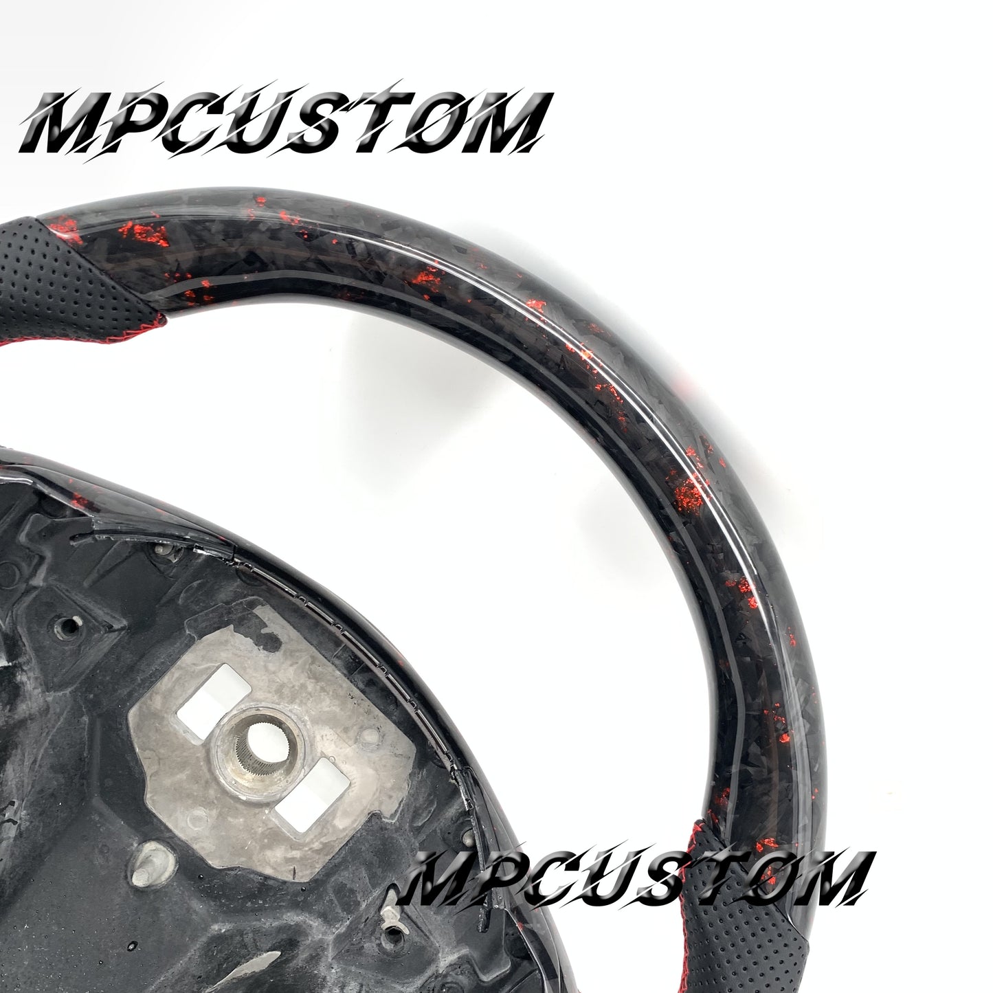 Mpcustom for Tesla model S X carbon fiber steering wheel gloss