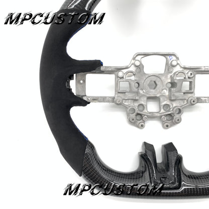 Mpcustom for Ford Mustang 2018-2022 carbon fiber steering wheel blue stripe line