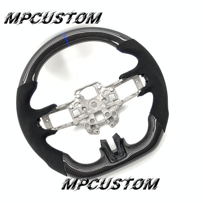Mpcustom for Ford Mustang 2018-2022 carbon fiber steering wheel blue stripe line