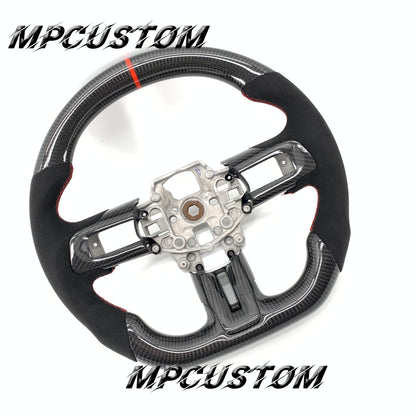 Mpcustom for Ford Mustang 2015-2017 carbon fiber steering wheel red stripe line