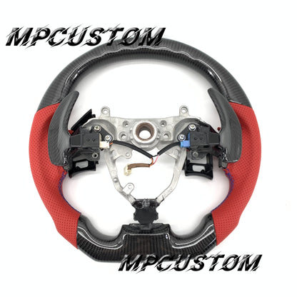 Mpcustom for Lexus IS250 2006-2013 carbon fiber steering wheel gloss and led