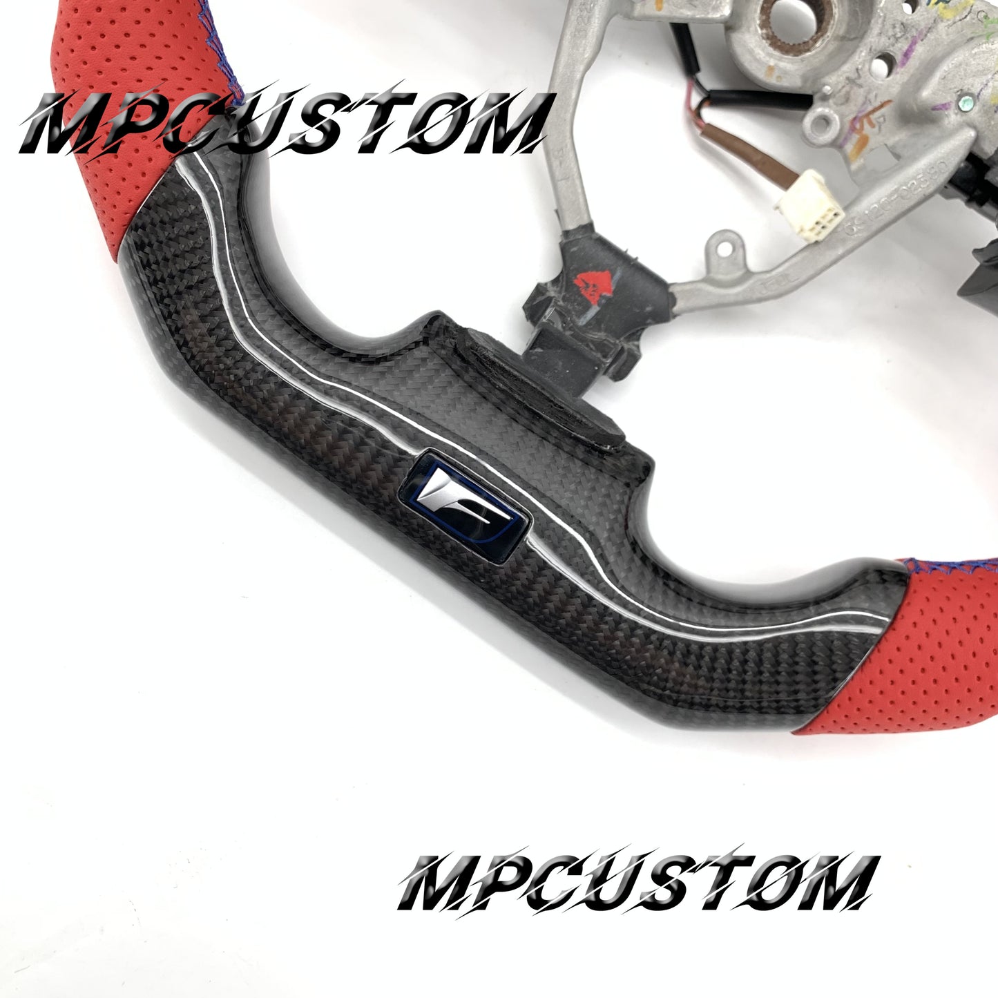 Mpcustom for Lexus IS250 2006-2013 carbon fiber steering wheel blue stitching