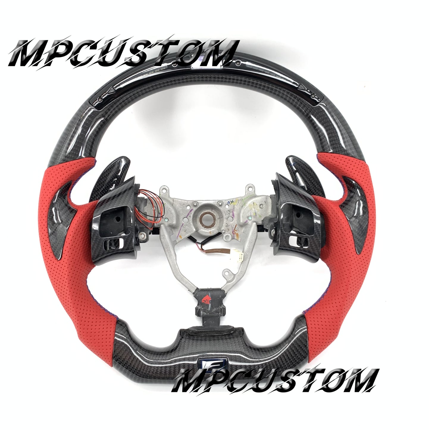 Mpcustom for Lexus IS250 2006-2013 carbon fiber steering wheel blue stitching