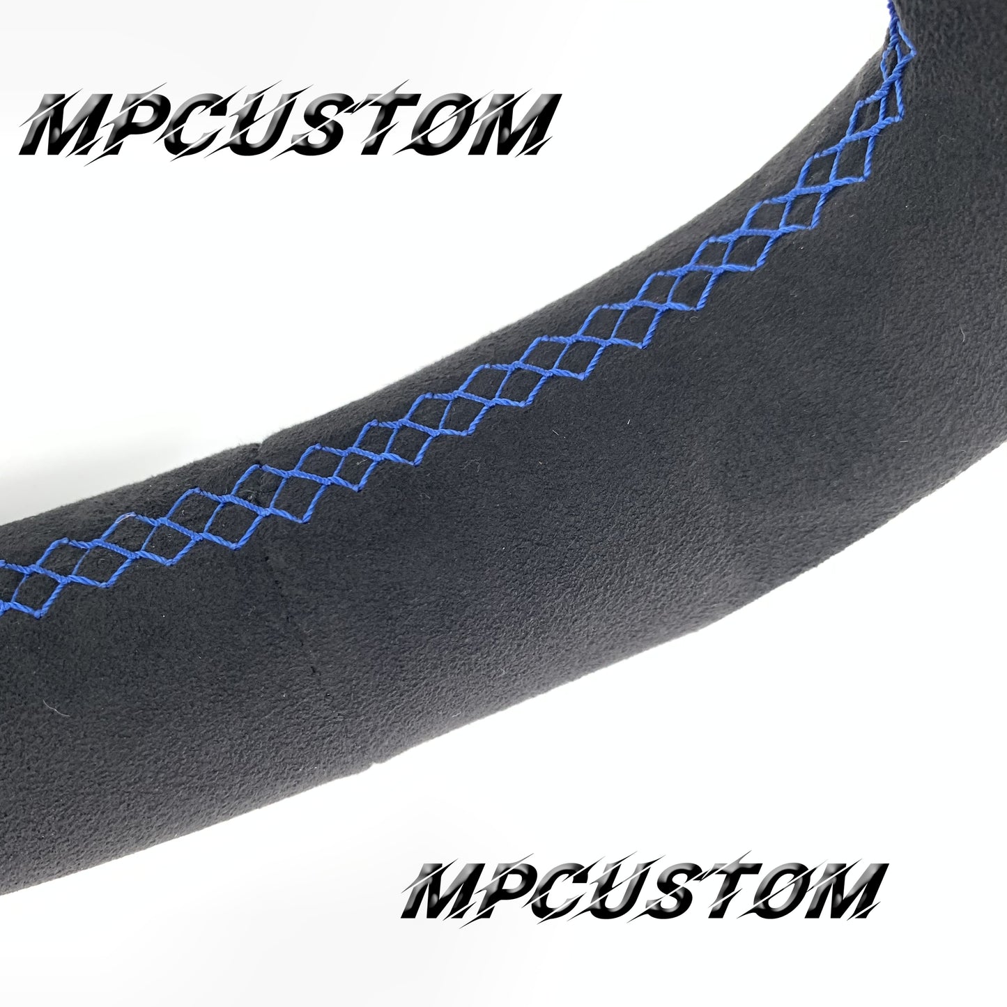 Mpcustom for Subaru 2015-2021 carbon fiber steering wheel blue stitching and blue stripe line