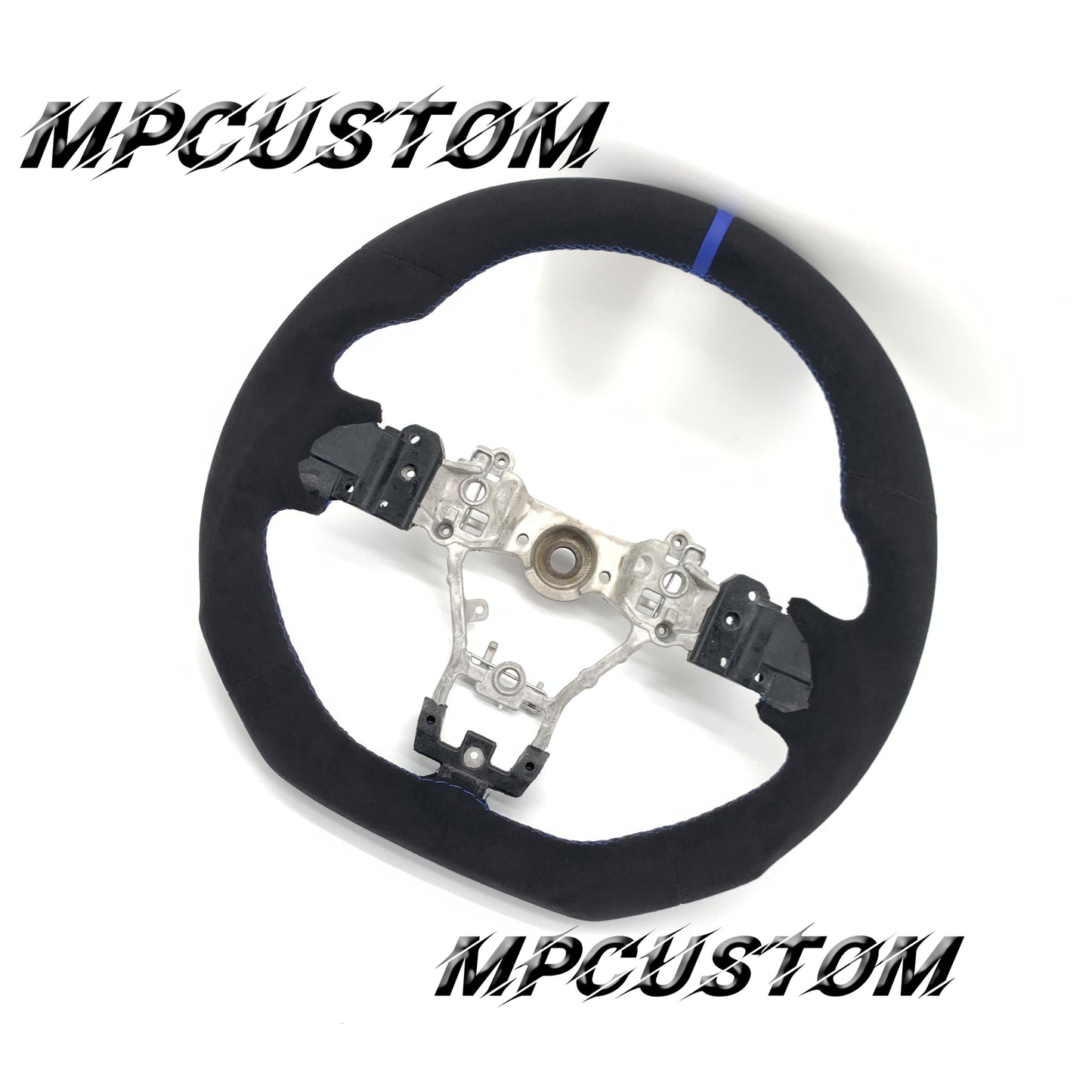 Mpcustom for Subaru 2015-2021 carbon fiber steering wheel blue stripe line