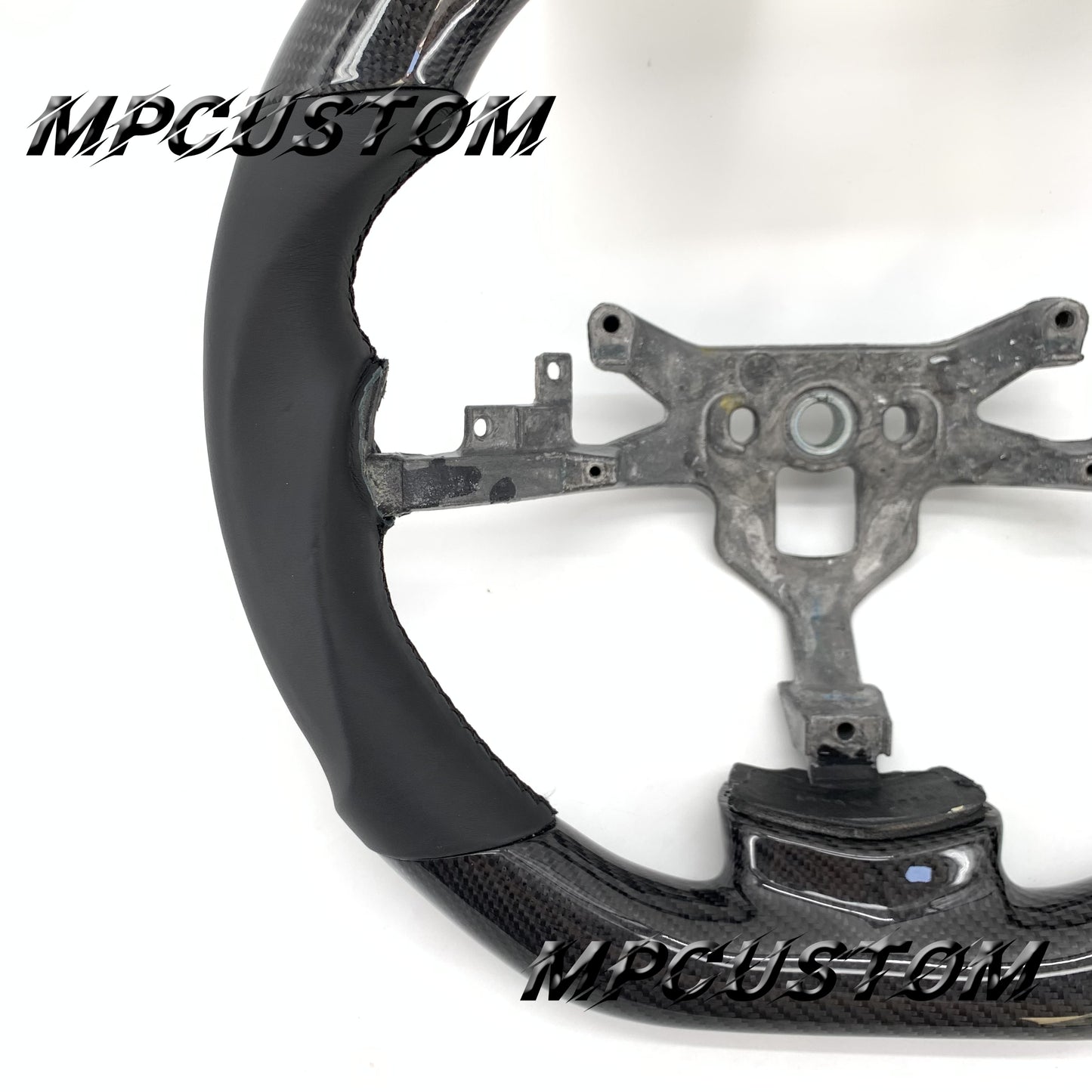 Mpcustom for Chevrolet Corvette C6 ZR1 Z06 carbon fiber steering wheel gloss