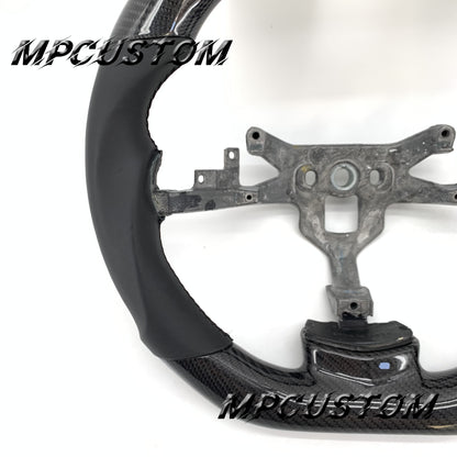 Mpcustom for Chevrolet Corvette C6 ZR1 Z06 carbon fiber steering wheel flat top and smooth