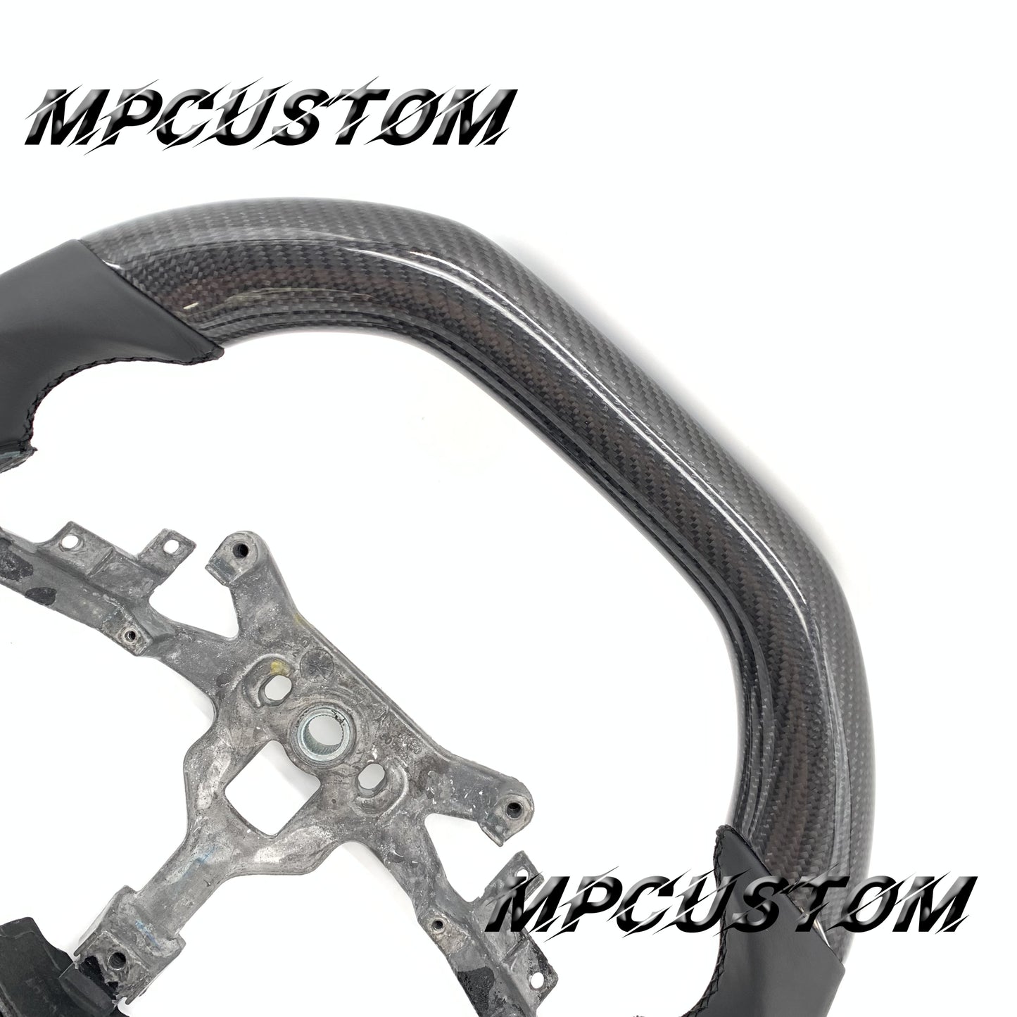 Mpcustom for Chevrolet Corvette C6 ZR1 Z06 carbon fiber steering wheel gloss