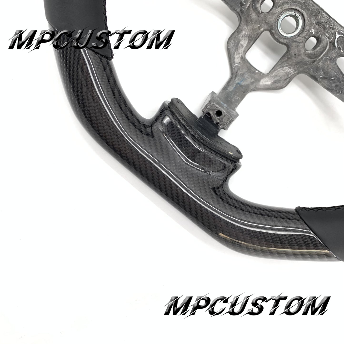 Mpcustom for Chevrolet Corvette C6 ZR1 Z06 carbon fiber steering wheel gloss