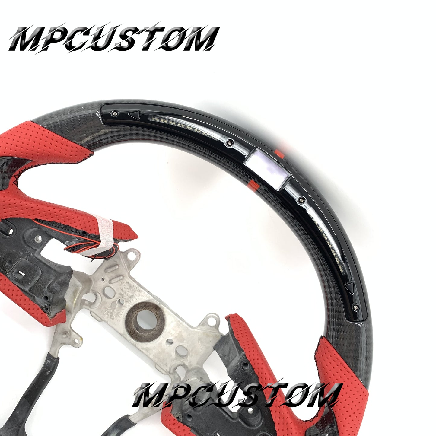 Mpcustom for Honda 10th Gen Civic 2016+ carbon fiber steering wheel black stitching