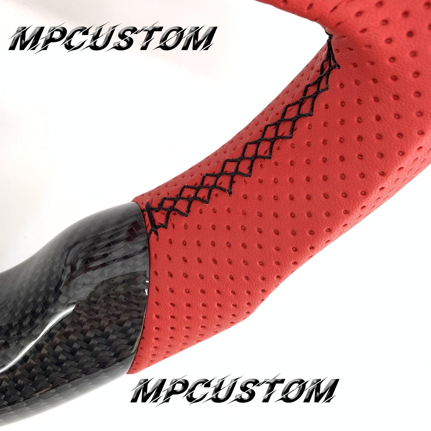 Mpcustom for Honda 10th Gen Civic 2016+ carbon fiber steering wheel led and flat bottom