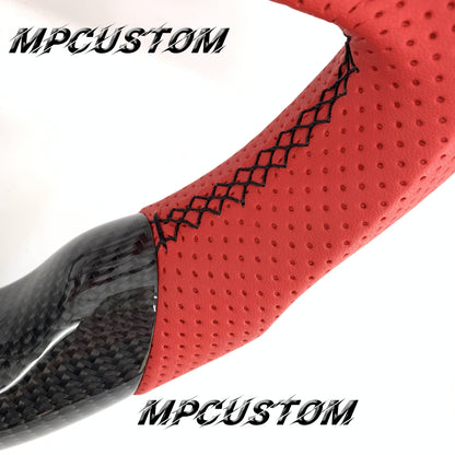 Mpcustom for Honda 10th Gen Civic 2016+ carbon fiber steering wheel led and flat bottom