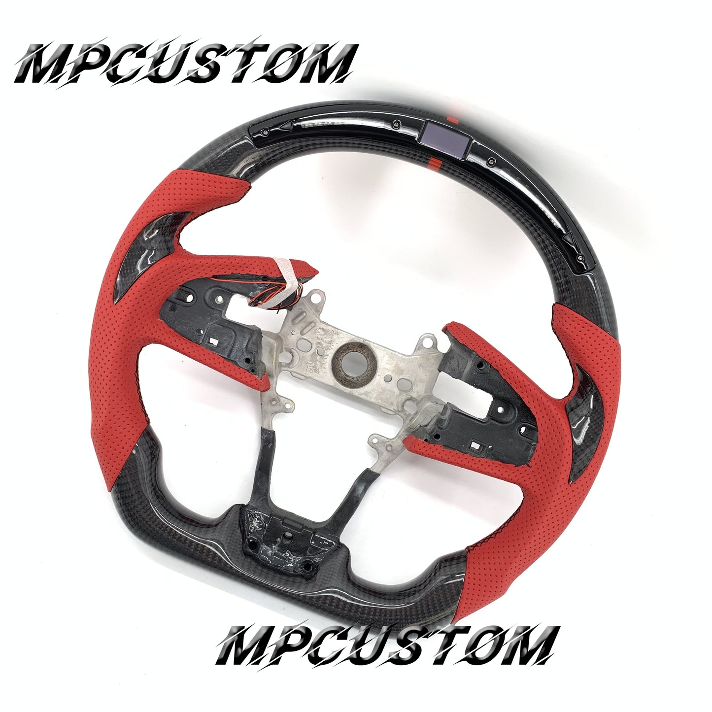 Mpcustom for Honda 10th Gen Civic 2016+ carbon fiber steering wheel led