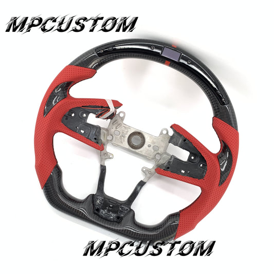 Mpcustom for Honda 10th Gen Civic 2016+ carbon fiber steering wheel led