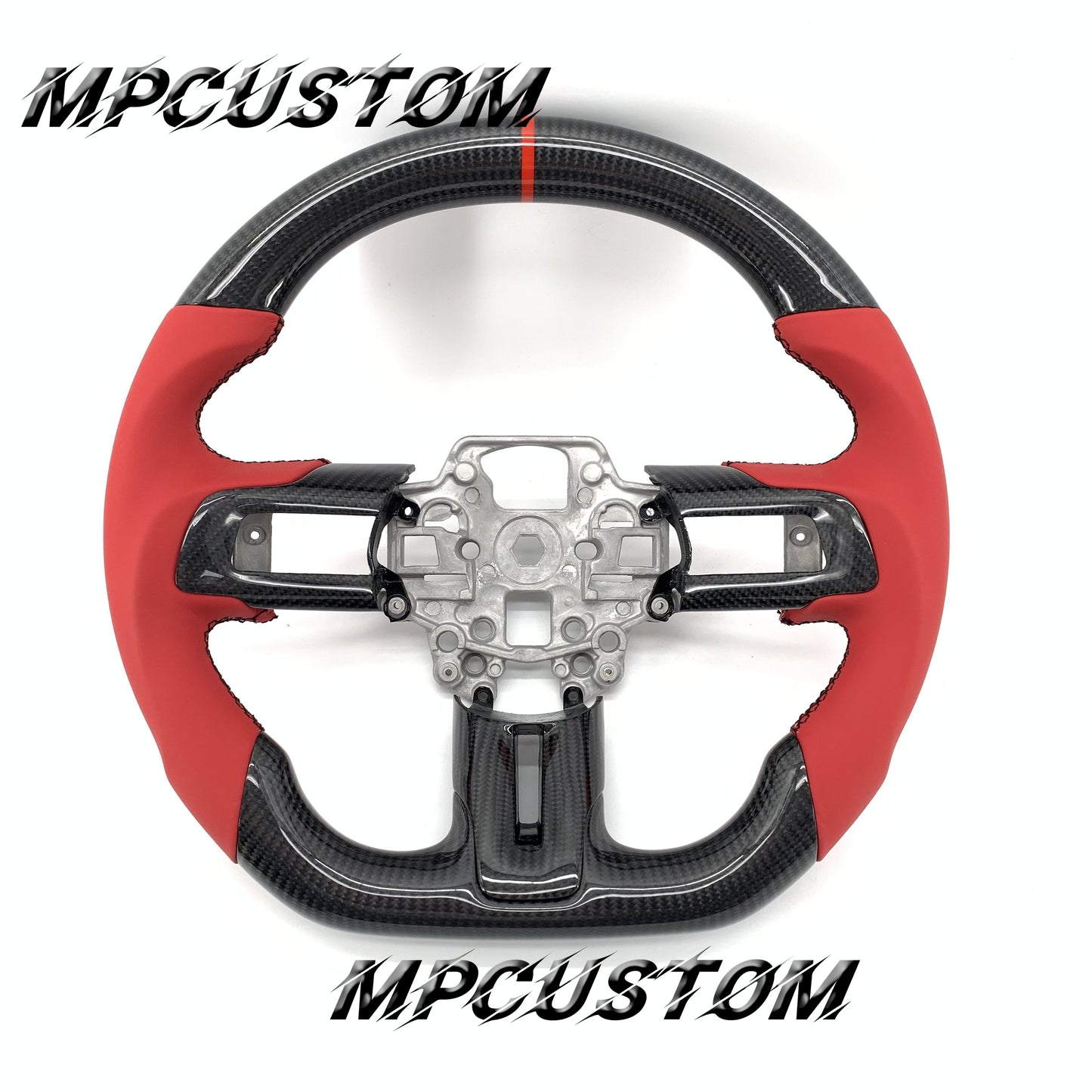 Mpcustom for Ford Mustang 2018-2022 carbon fiber steering wheel smooth