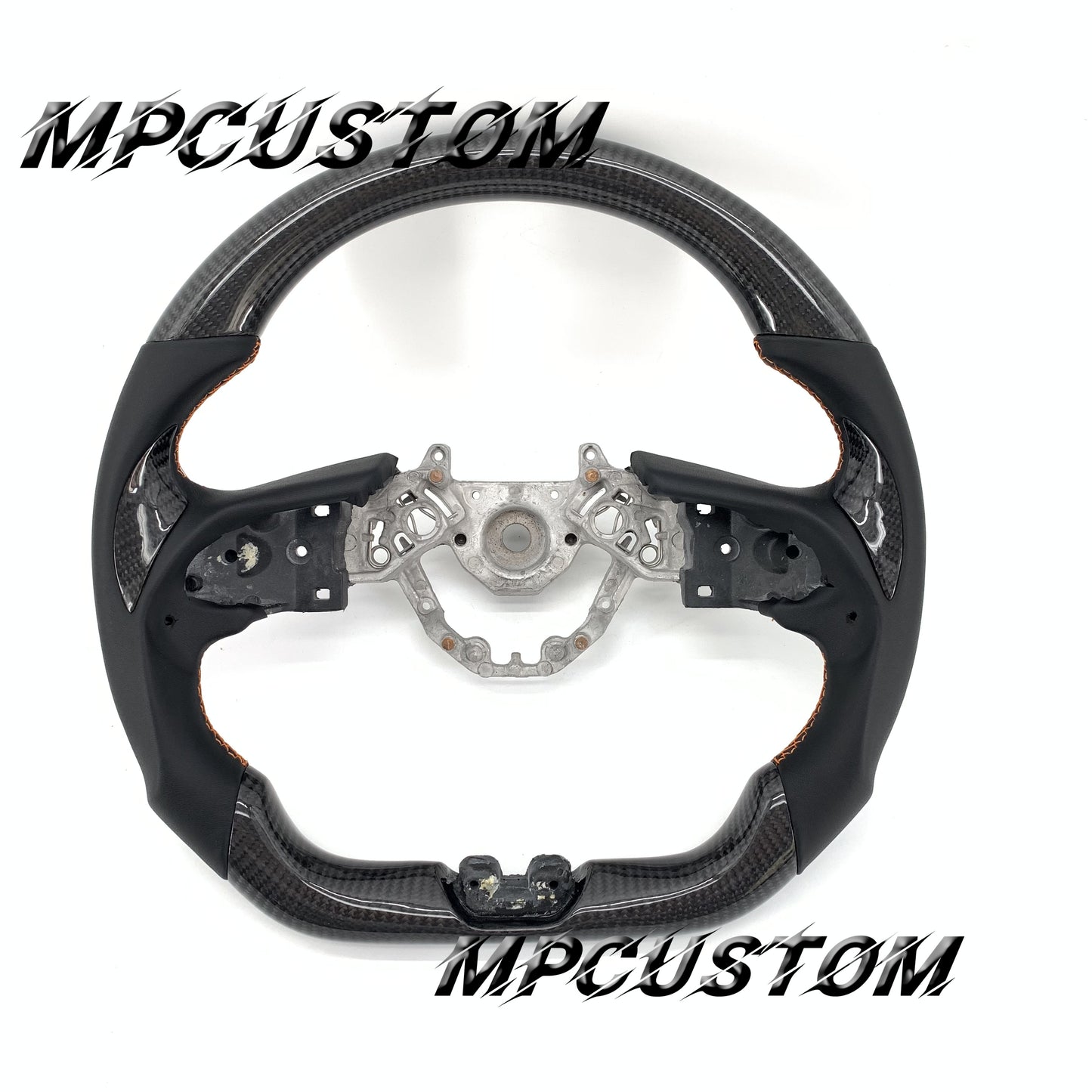 Mpcustom for Nissan GTR R35 2017+ carbon fiber steering wheel round top