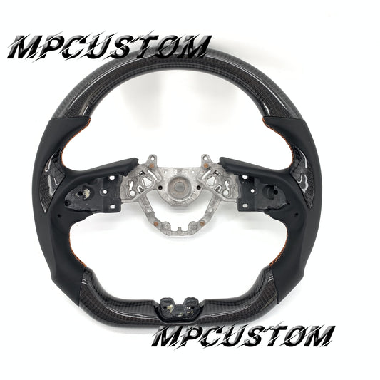 Mpcustom for Nissan GTR R35 2017+ carbon fiber steering wheel round top