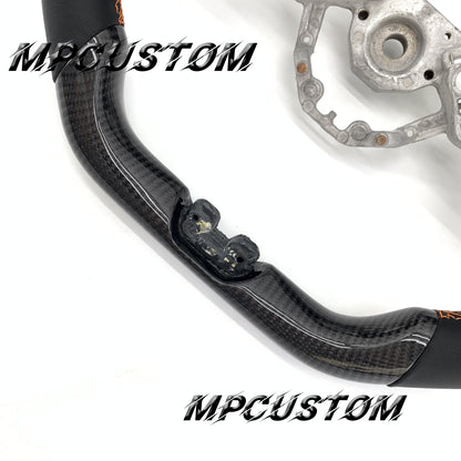 Mpcustom for Nissan GTR R35 2017+ carbon fiber steering wheel round top