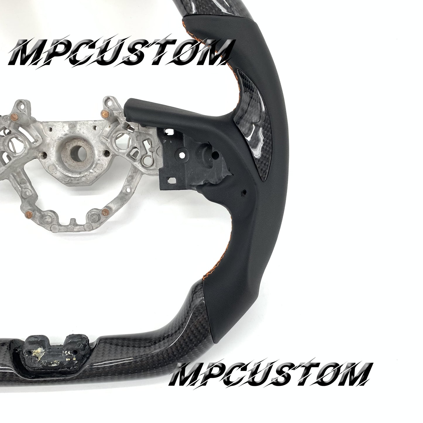 Mpcustom for Nissan GTR R35 2017+ carbon fiber steering wheel round top