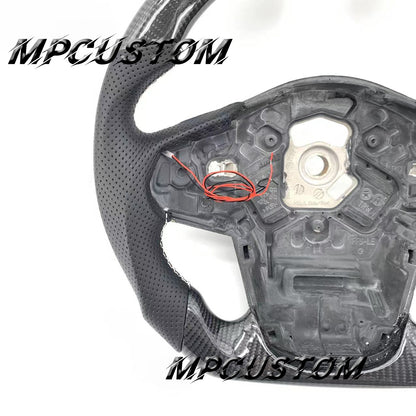 Mpcustom for Toyota Supra 2020 carbon fiber steering wheel white stitching