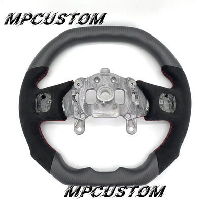 Mpcustom for Jeep Wrangler JL 2018+ carbon fiber steering wheel flat bottom