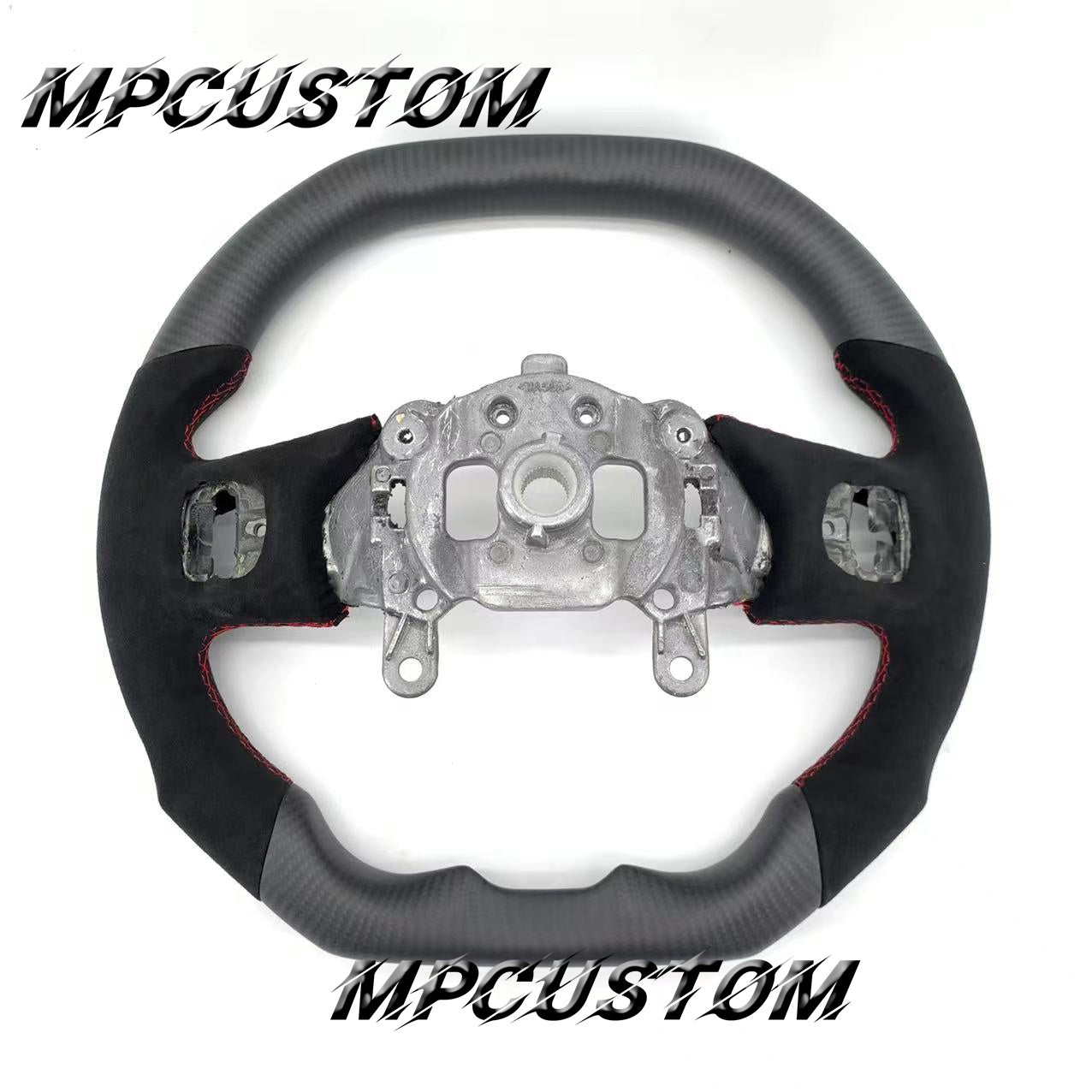 Mpcustom for Jeep Wrangler JL 2018+ carbon fiber steering wheel matte and flat bottom