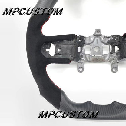 Mpcustom for Jeep Wrangler JL 2018+ carbon fiber steering wheel matte and flat bottom