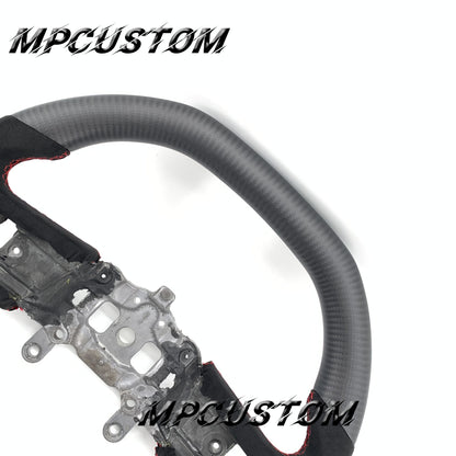 Mpcustom for Jeep Wrangler JL 2018+ carbon fiber steering wheel matte and flat bottom