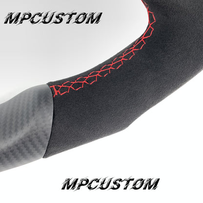 Mpcustom for Jeep Wrangler JL 2018+ carbon fiber steering wheel flat bottom
