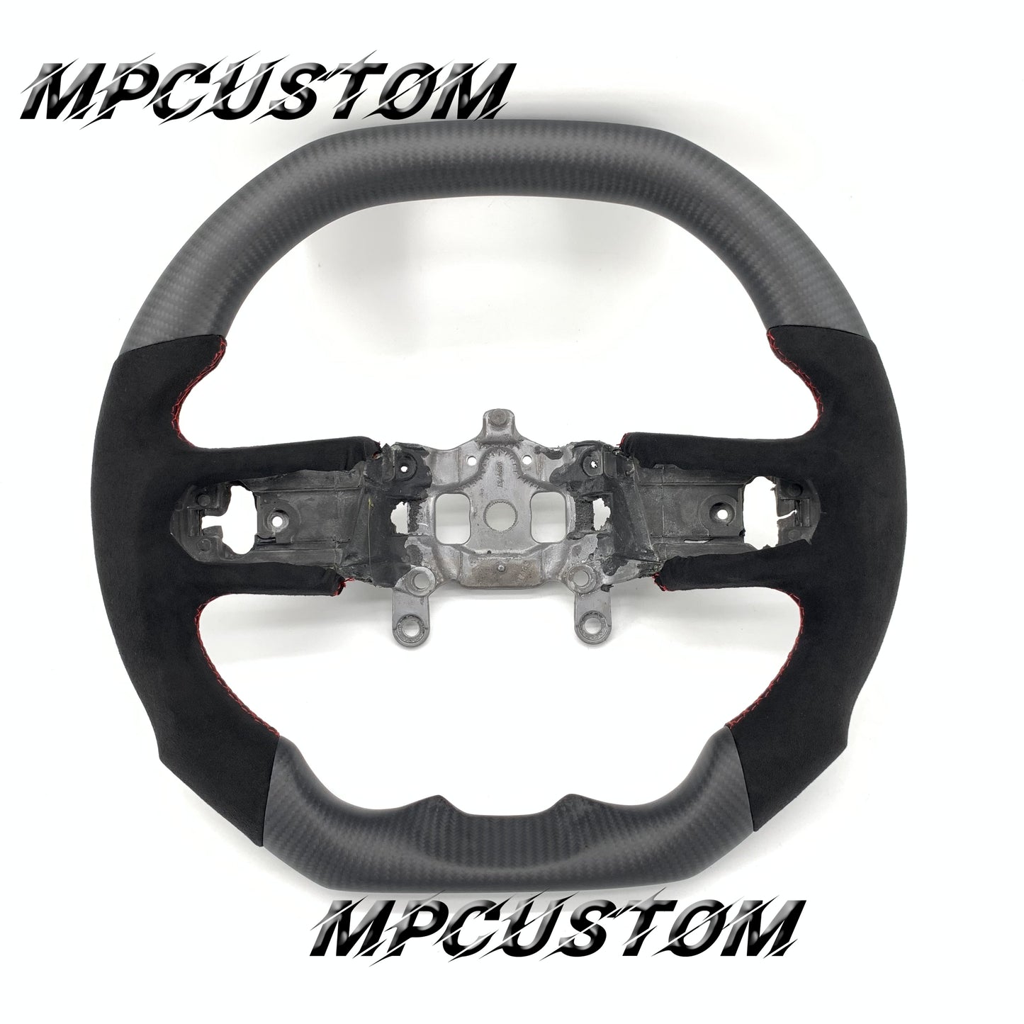 Mpcustom for Jeep Wrangler JL 2018+ carbon fiber steering wheel matte and flat bottom