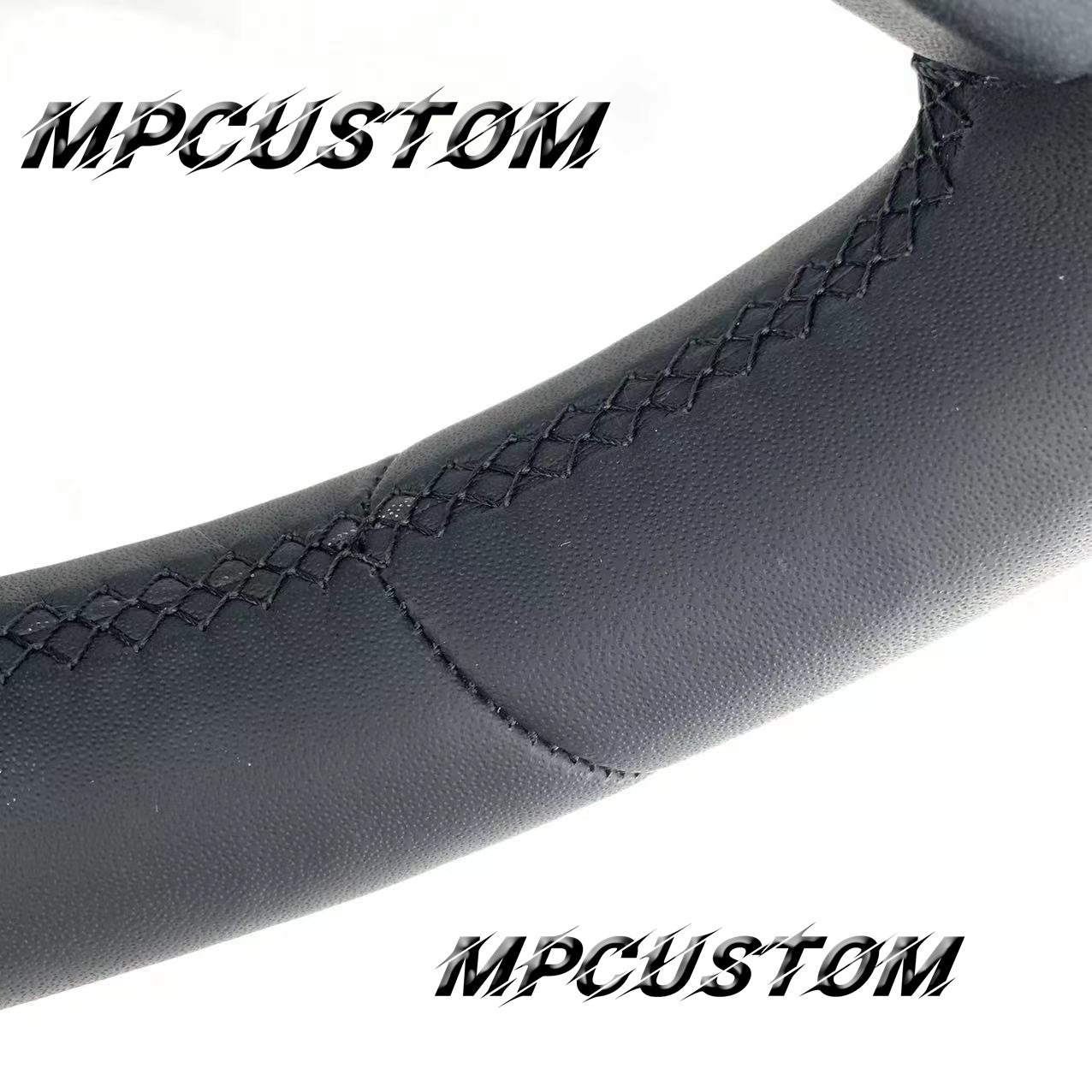 Mpcustom for Tesla new model S carbon fiber steering wheel smooth and red stripe line