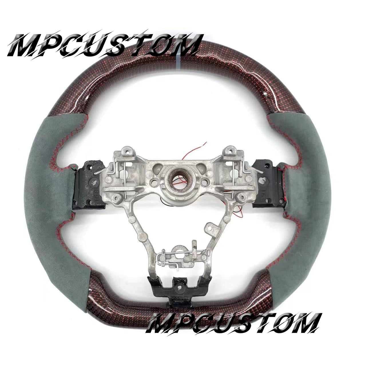 Mpcustom for Subaru 2015-2021 carbon fiber steering wheel led and round top