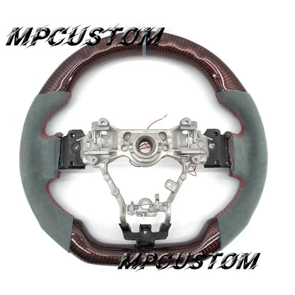 Mpcustom for Subaru 2015-2021 carbon fiber steering wheel led and round top