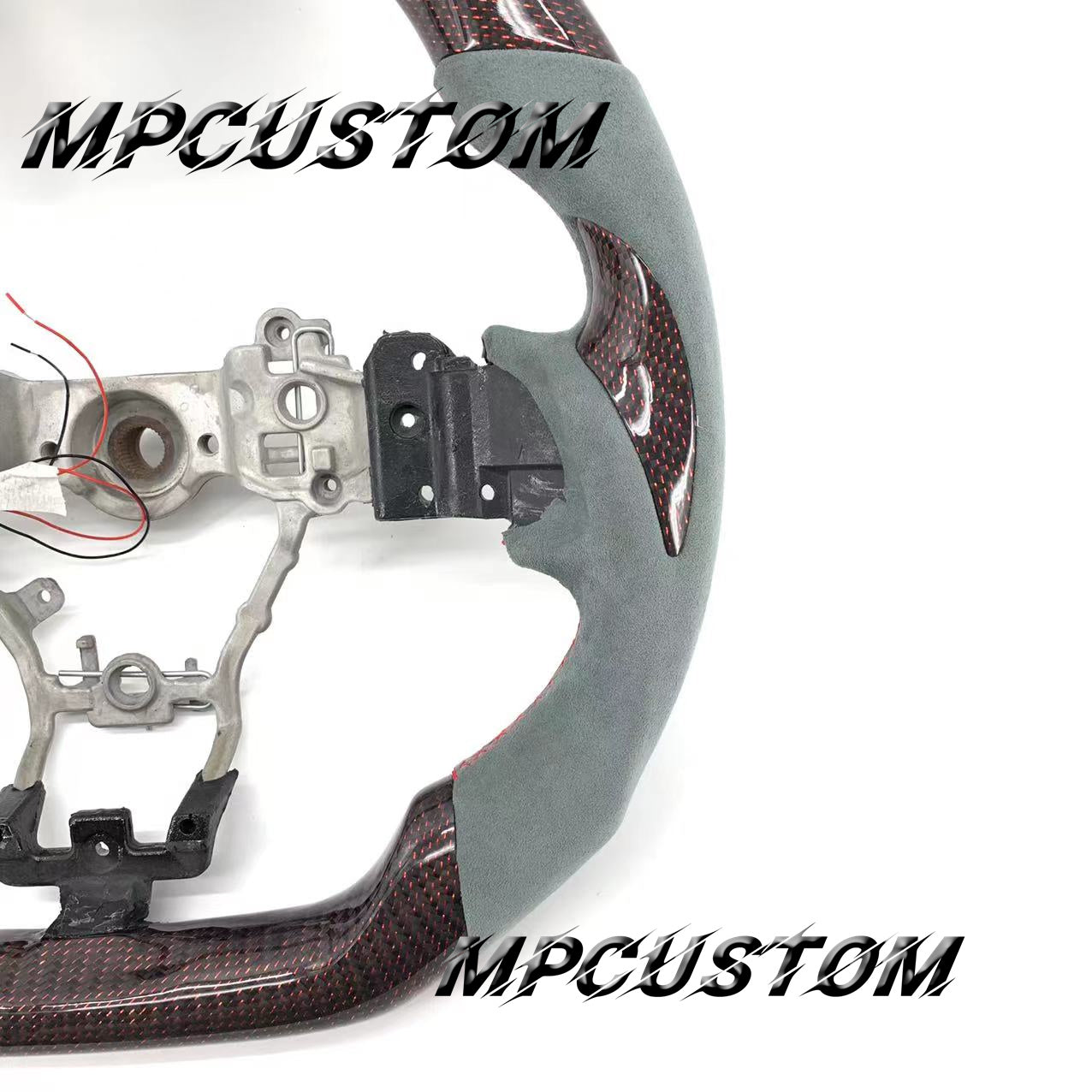 Mpcustom for Subaru 2015-2021 carbon fiber steering wheel gloss and led