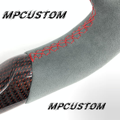 Mpcustom for Subaru 2015-2021 carbon fiber steering wheel led and round top