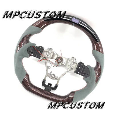 Mpcustom for Subaru 2015-2021 carbon fiber steering wheel led and round top