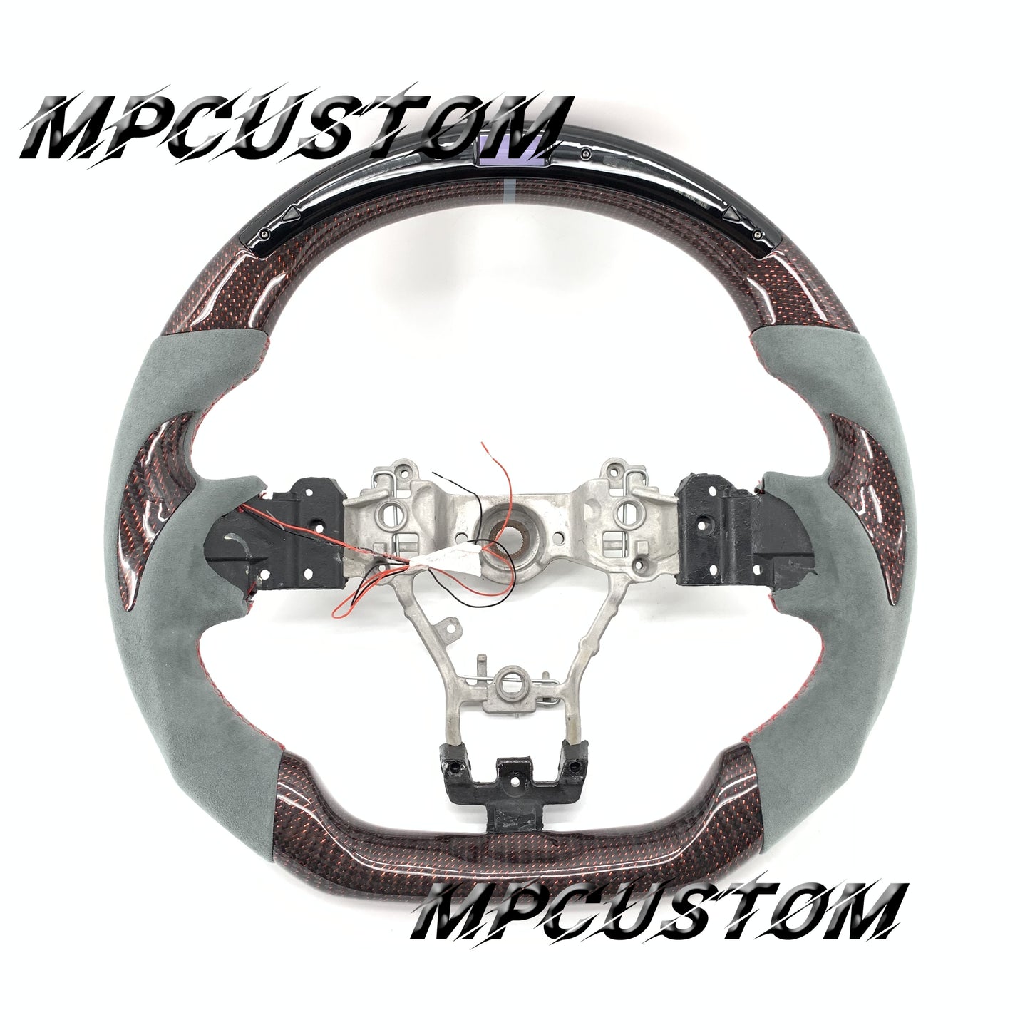 Mpcustom for Subaru 2015-2021 carbon fiber steering wheel gloss and led