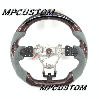 Mpcustom for Subaru 2015-2021 carbon fiber steering wheel gloss and led