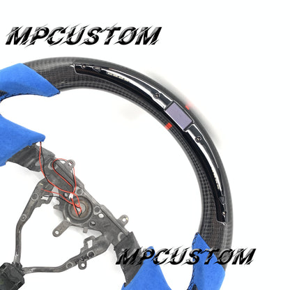 Mpcustom for Subaru wrx sti 2003-2007 carbon fiber steering wheel led