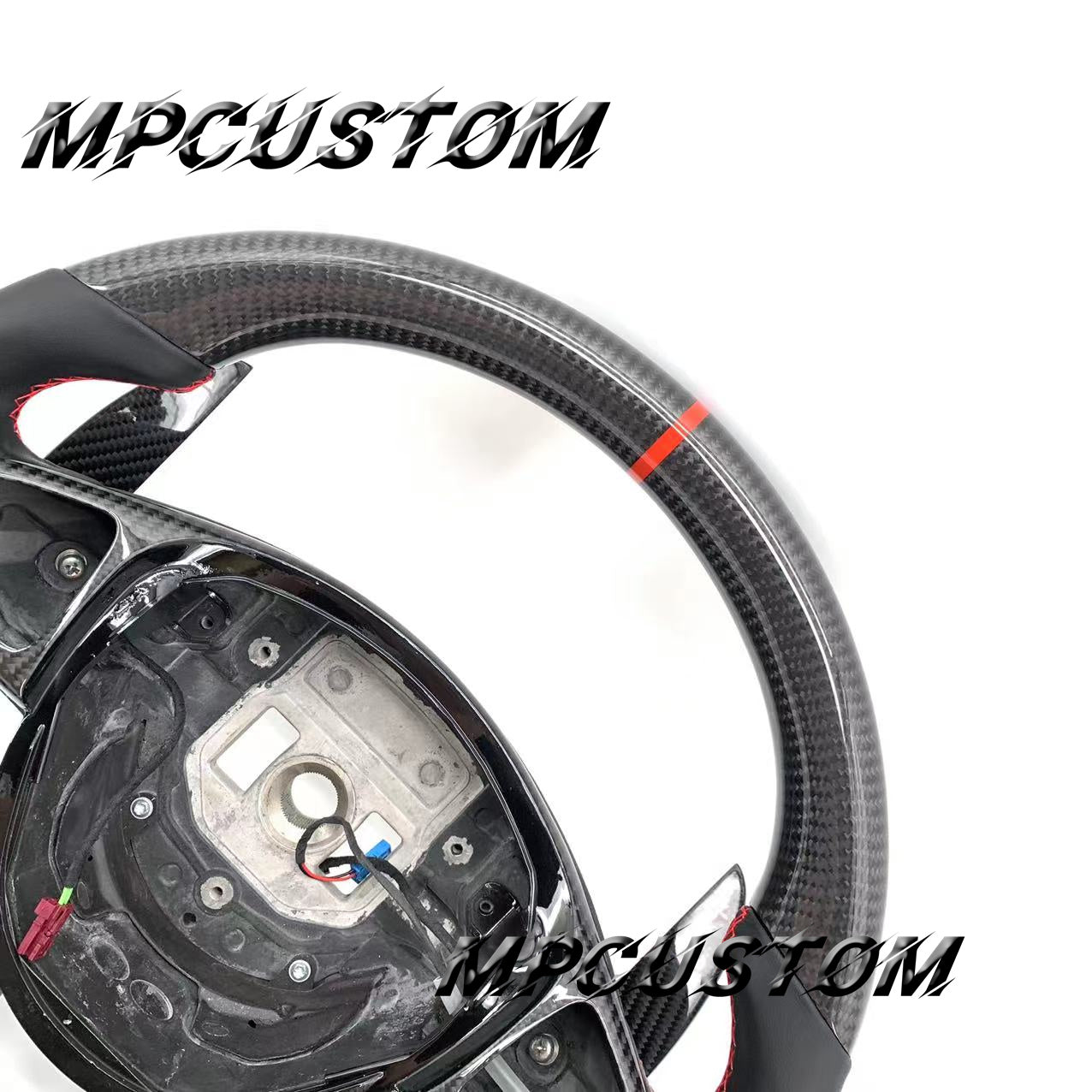 Mpcustom for Mercedes Benz 808AMG /W205 AMG carbon fiber steering wheel smooth and round top