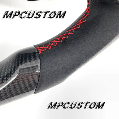 Mpcustom for Mercedes Benz 808AMG /W205 AMG carbon fiber steering wheel smooth and round top