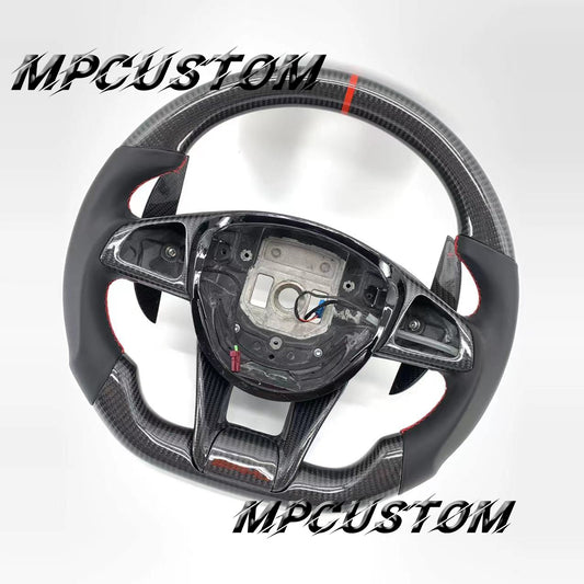 Mpcustom for Mercedes Benz 808AMG /W205 AMG carbon fiber steering wheel gloss and smooth