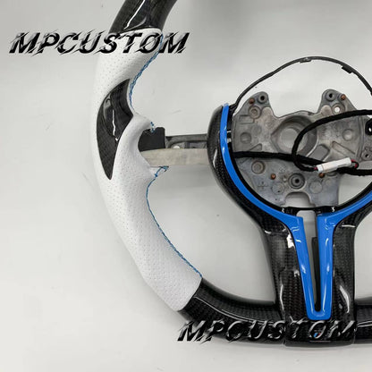 Mpcustom for BMW 1 series F20/F21/F40 carbon fiber steering wheel white