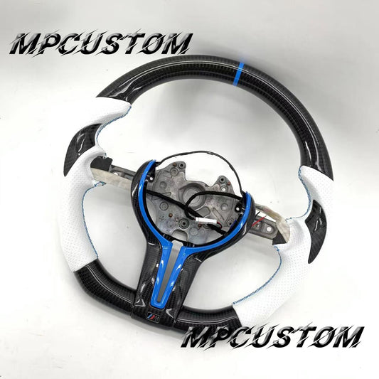 Mpcustom for BMW 1 series F20/F21/F40 carbon fiber steering wheel white